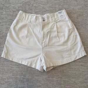 Denizen From Levi's White Women's Mom High Rise Shorts Size‎ 4/27
